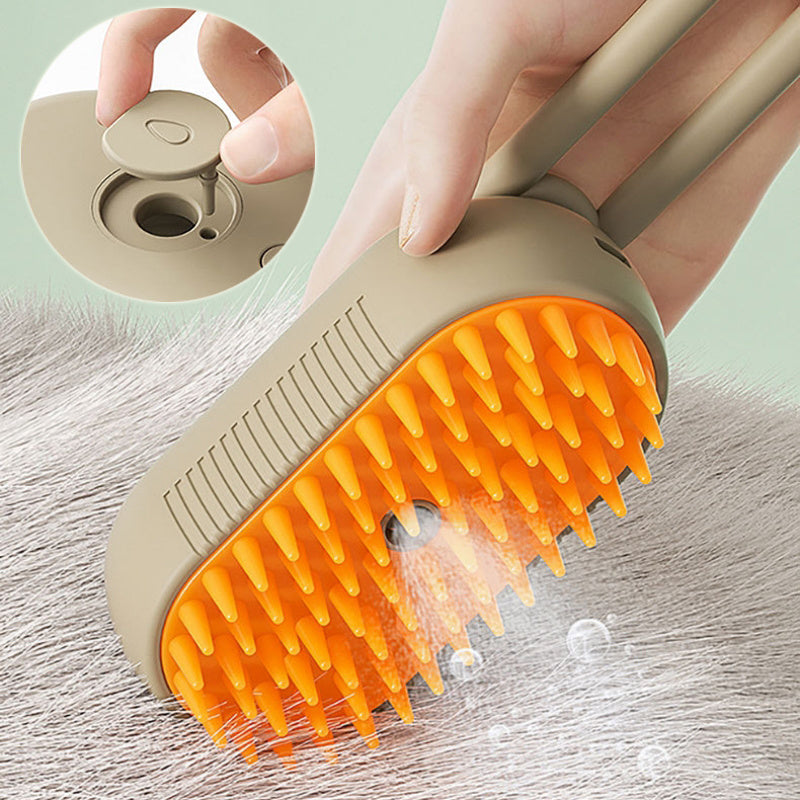 Pet Steam Brush For Massage & Pet Grooming