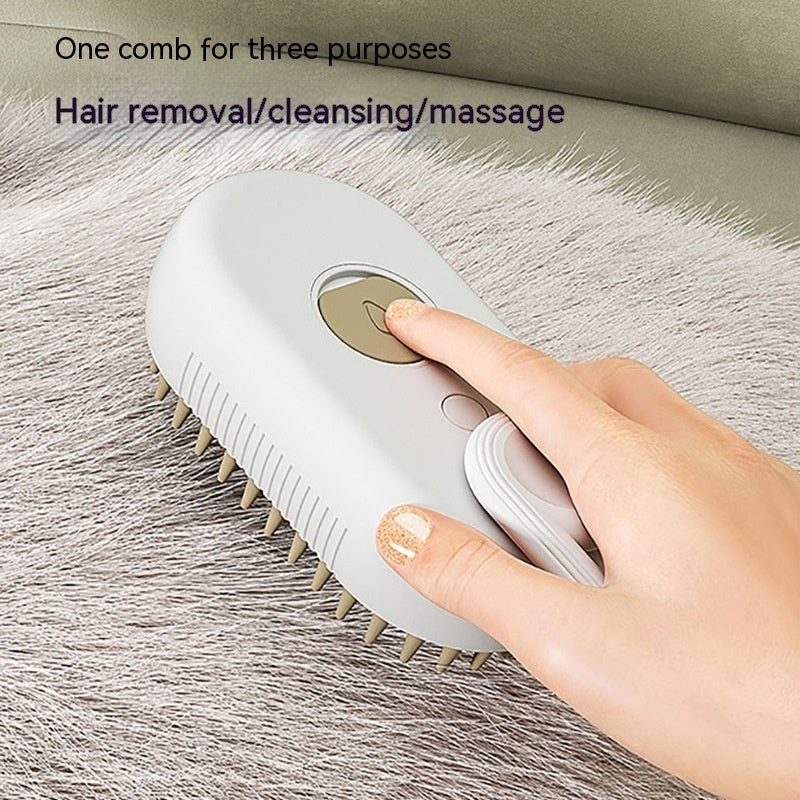 Pet Steam Brush For Massage & Pet Grooming
