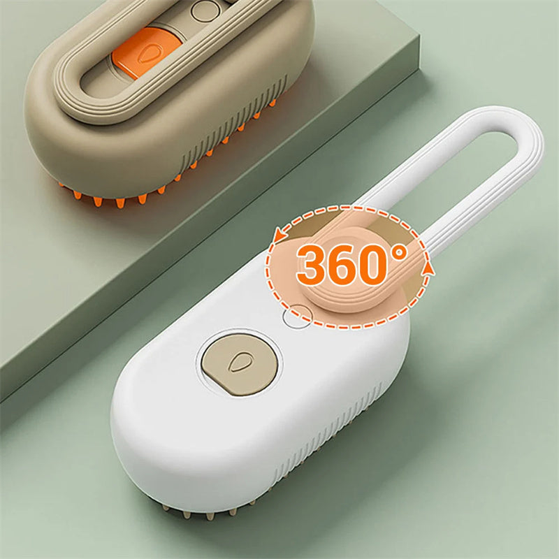 Pet Steam Brush For Massage & Pet Grooming