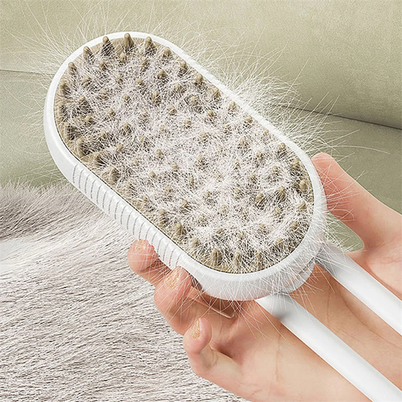 Pet Steam Brush For Massage & Pet Grooming